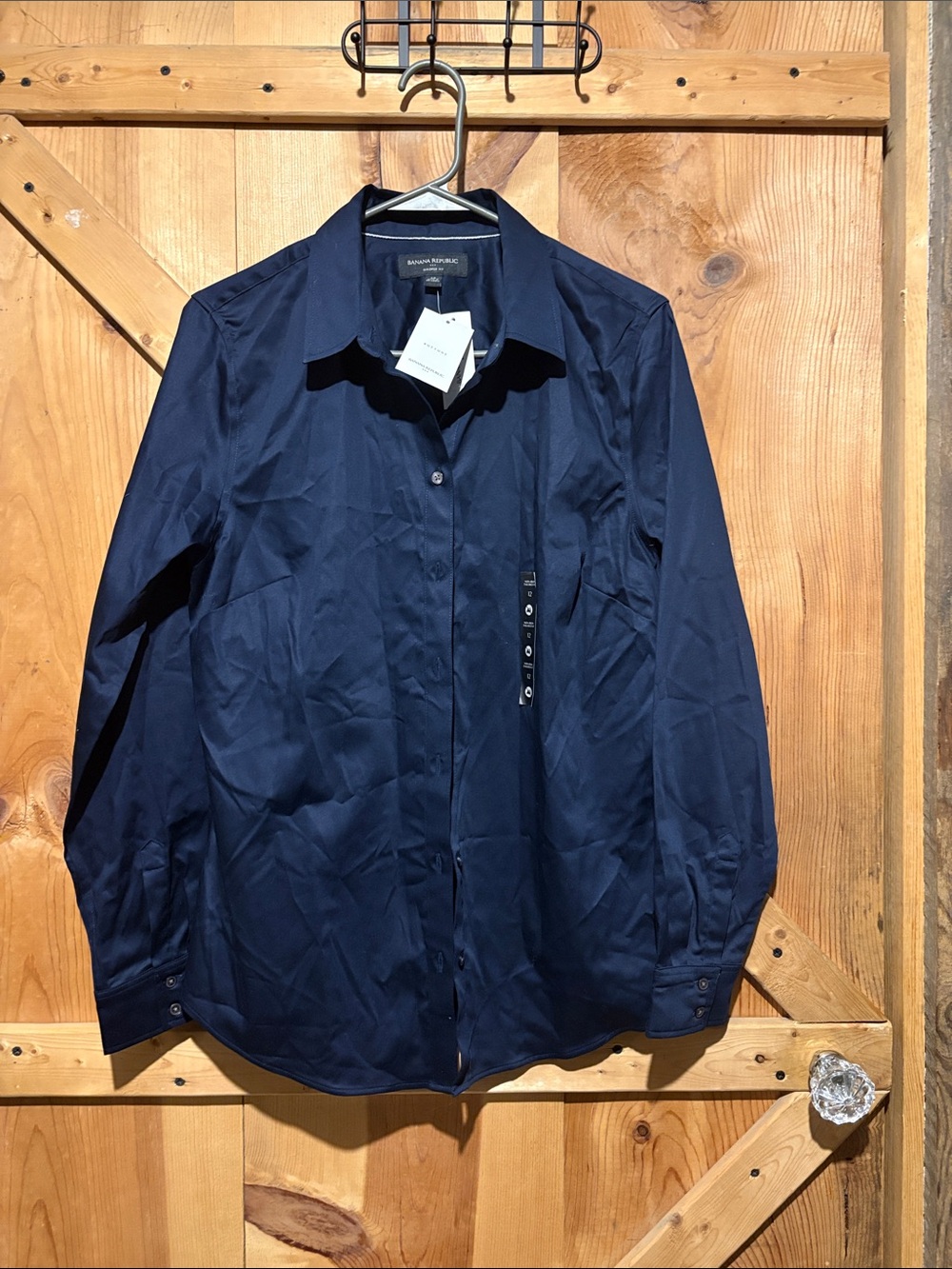 Banana Republic Navy Button-Down Women's Shirt